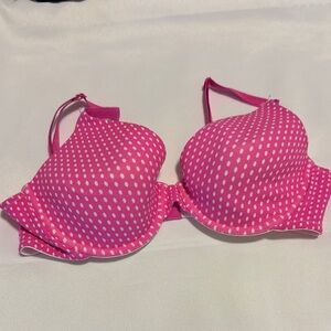 Pink Polka Dot Bra